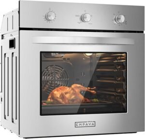 Empava Single Gas Wall Oven with 5 Cooking Funcitons