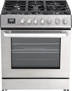 30″ Gas Range with 5 Sealed Burners