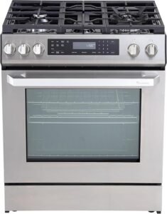 30″ Gas Range with 5 Sealed Burners