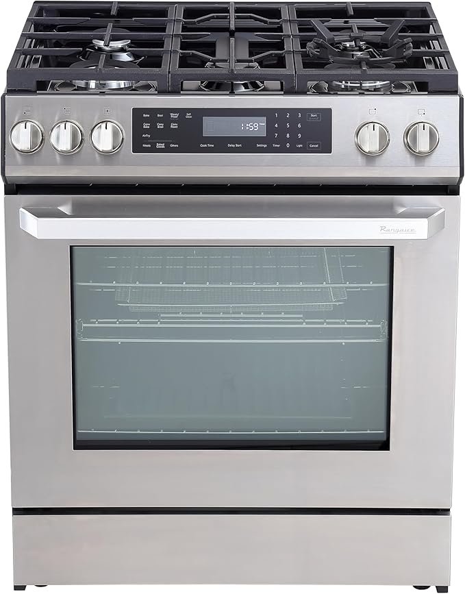 30" Gas Range with 5 Sealed Burners: